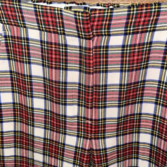 J. Crew Cameron Tartan Plaid Mid-Rise Slim Crop Trouser Ankle Pant Preppy NWT 2 - Picture 5 of 7